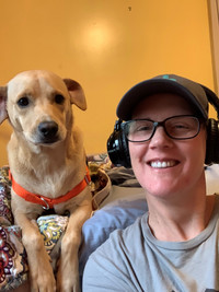  The author and her dog. Photo credit: Bonnie Jean Feldkamp. 