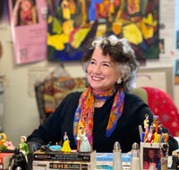  Gina Barreca in her office. 