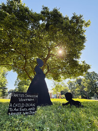 "Childhood Interrupted" is a traveling art installation depicting enslaved children. Photo Credit: Bonnie Jean Feldkamp