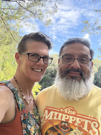 Bonnie Jean Feldkamp with her husband Felipe Cisneros. Photo credit: Bonnie Jean Feldkamp