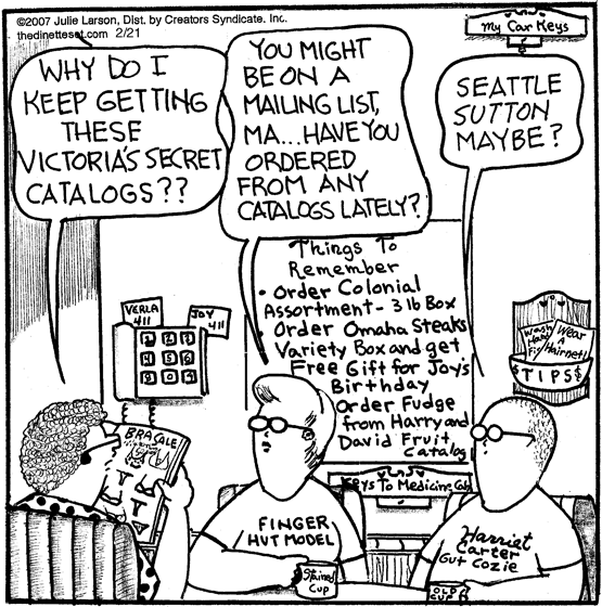 The Dinette Set for 02/21/2007, by Julie Larson | Creators Syndicate