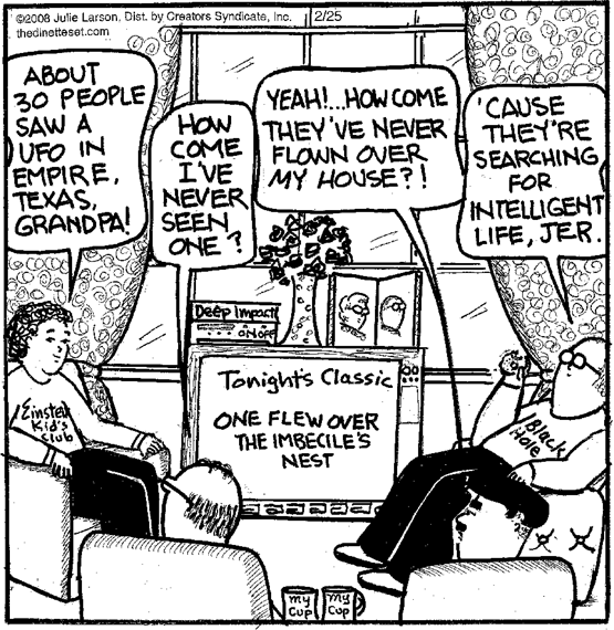 The Dinette Set for Feb 25, 2008, by Julie Larson | Creators Syndicate