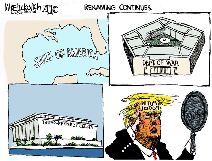 Mike Luckovich for Dec 28, 2025