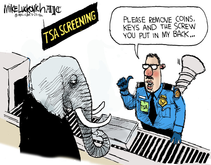 Mike Luckovich for Mar 25, 2026