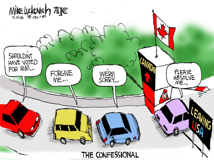 Mike Luckovich for Sep 13, 2026