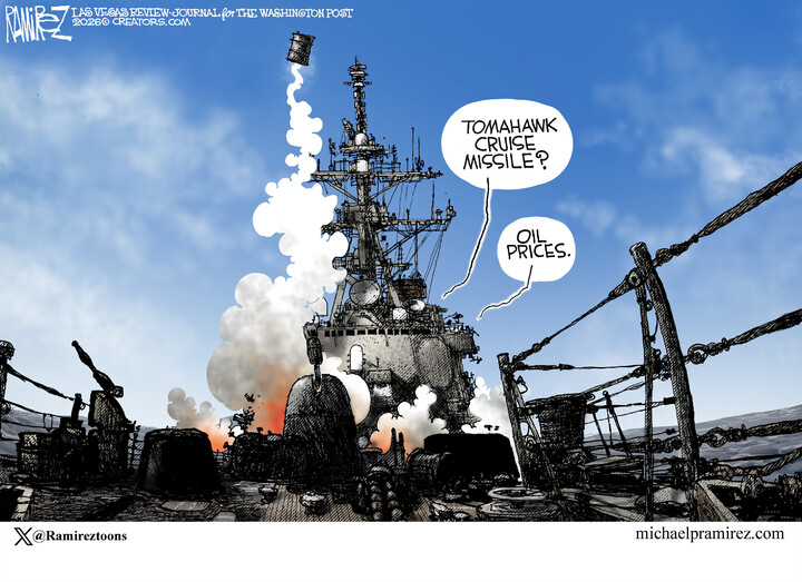 Michael Ramirez for Mar 13, 2026