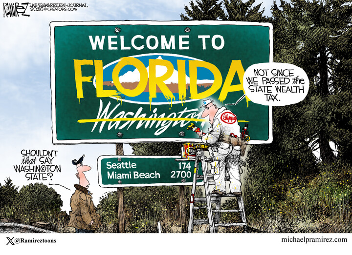 Michael Ramirez for Mar 15, 2026