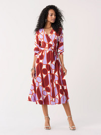 One-piece dressing is one of the coolest ways to dress for the office this summer. Silk crepe de chine midi wrap dress from Diane Von Furstenberg.