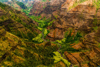  Waimea Canyon provides a cacophony of color for visitors to Kauai, Hawaii. Photo courtesy of Kauai Visitors Bureau. 