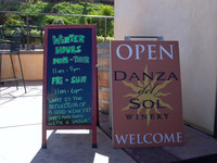  Danza del Sol Winery on the De Portola Wine Trail in Temecula, California, puts out the winter welcome mat. Photo courtesy of Athena Lucero. 