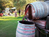  Weekends are popular at Malibu Wines, Saddlerock Ranch's lively outdoor tasting room. Photo courtesy of Athena Lucero. 