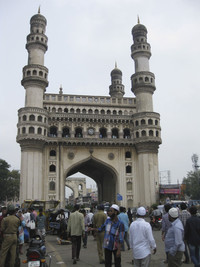  The Charminar is the most famous structure in Hyderabad, India. Photo courtesy of Barbara Selwitz. 
