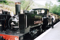 The Prince of Wales, engine No. 9, gets ready to lead passengers aboard vintage rolling stock on a journey along the 12-mile Vale of Rheidol Railway in Wales. Photo courtesy of Carl H. Larsen.