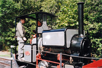 Visitors to the Vale of Rheidol Railway in Wales can try piloting a small engine, built in 1918, around the yards under the watchful eye of a trainer. Photo courtesy of Sharon Whitley Larsen.