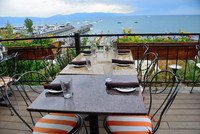 A table on the deck at Christy Hill Restaurant in Tahoe City, California, is a coveted spot for diners. Photo courtesy of Priscilla Lister.
