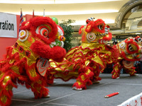  The lion or dragon dance, here performed in Richmond, British Columbia, is a staple of Chinese New Year's celebrations. Photo courtesy of Steve Bergsman. 