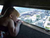 The Gateway Arch in St. Louis provides a bird's-eye view of the city. Photo courtesy of Jim Farber.