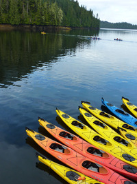 Passengers aboard the Wilderness Discoverer can leave the ship for adventures such as kayaking in Alaska's Inside Passage. Photo courtesy of Jim Farber.