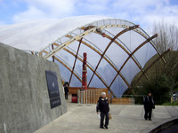 A visit to New Zealand's Waitomo Glowworm Caves begins and ends at the visitors center. Photo courtesy of Steve Murray.