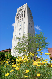 Burton Memorial Tower is home to the Baird Carillon, whose music rings out across the campus at the University of Michigan in Ann Arbor. Photo courtesy of www.visitannarbor.org.