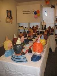 "The Birthday Party" by Marcia Polenberg was recently on display at the Clay Gallery in Ann Arbor, Mich. Photo courtesy of Glenda Winders.