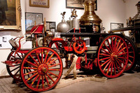  . A steam fire engine is one of the artifacts on display at the New York City Fire Museum. Photo courtesy of the New York City Fire Museum. 