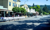Locals prepare for a special event in downtown Calistoga, California. Photo courtesy of Tony Flores.