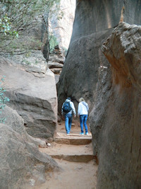 Hiking in Utah's Zion National Park is less crowded and rushed in the off-season. Photo courtesy of Steve Bergsman.