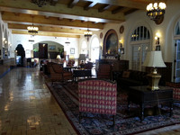  The comfortable lobby of the Hassayampa Inn in Prescott, Arizona, reflects the art and architecture of the surrounding area. Photo courtesy of Patricia Arrigoni. 