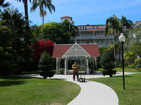  The interior garden and gazebo at the Hotel del Coronado on San Diego's Coronado Island provide a favorite spot for weddings. Photo courtesy of Steve Bergsman. 