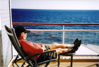  One of the best parts of a trans-Atlantic cruise is having plenty of time to relax. Photo courtesy of Sharon Whitley Larsen. 