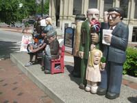 Clever street art graces the sidewalks of St. John, New Brunswick, Canada. Photo courtesy of Barbara Selwitz.