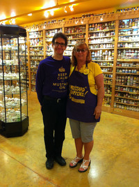 Barry and Patti Levenson are the hilarious proprietors of the National Mustard Museum in Middleton, Wisconsin. Photo courtesy of Lesley Sauls.