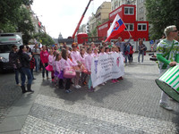  Children march in a parade near Wenceslas Square in Prague, Czech Republic. Photo courtesy of Tom Leech. 