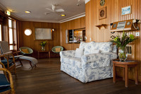  The Sun Lounge on the Britannia was where Queen Elizabeth II loved to have her breakfast and afternoon tea. Photo courtesy of Royal Yacht Britannia, Marc Millar.