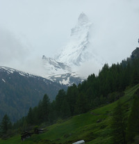 The Matterhorn in Switzerland has more ski-trail access than any other resort area in the world. Photo courtesy of John Blanchette.