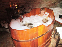  One of the luxuries available in Ostrava, Czech Republic, is taking a beer bath. Photo courtesy of Victor Block. 