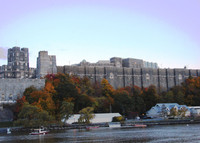  Passengers on Blount's Grand Caribe enjoy an impressive view of the massive fortress that became the U.S. Military Academy at West Point. Photo courtesy of Sandra Scott. 