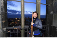 Martje Salje is the first female Turmerin — tower watchwoman — in Munster. Photo courtesy of Munster Marketing, copyright Britta Roski.