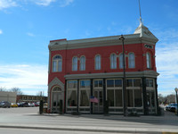 Pat Garrett, who shot Billy the Kid, once worked at this bank, which has now been converted into the Trinity Hotel and Restaurant. Photo courtesy of Steve Bergsman.
