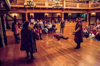  Players at the Blackfriars Theatre in Staunton, Virginia, interact with the audience and each other. Photo courtesy of the American Shakespeare Center. 