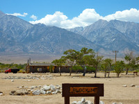 The Manzanar National Historic Site near Lone Pine, California, is where Japanese-Americans were interned during World War II. Photo courtesy of Jim Farber.