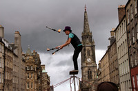 A street-performing juggler entertains passersby on the Royal Mile, the most historic section of Edinburgh, Scotland. Photo courtesy of Norma Meyer.