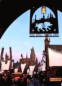  "Please Respect the Spell Limits" is posted at the entrance to Hogsmeade Village and in many shops in "The Wizarding World of Harry Potter" at Universal Studios in Los Angeles. Photo courtesy of Jim Farber. 