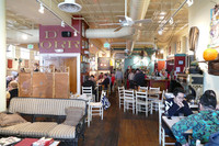 . FARM Bloomington, a restaurant that uses locally produced ingredients, is located in the space formerly occupied by the Eberle Hardware Store in Bloomington, Indiana. Photo courtesy of Phil Allen. 