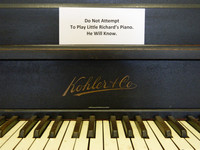  The piano Little Richard played during his first gig at Ann's Tic Toc Lounge is now on display at the Harriet Tubman Museum in Macon, Georgia. Photo courtesy of Steve Bergsman. 
