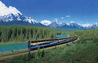  The Rocky Mountaineer takes passengers through some of the most dramatic scenery in North America. Photo courtesy of the Armstrong Group. 