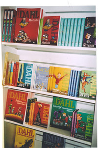  A complete selection of Dahl's children's books is available in the museum shop. Photo courtesy of Sharon Whitley Larsen. 