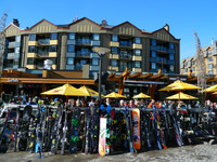  It's lunchtime for skiers at Whistler in British Columbia. Photo courtesy of Steve Bergsman. 