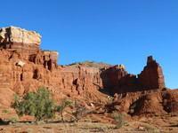Chimney Rock is among the many natural formations that lend Capitol Reef National Park in Utah its beauty. Photo courtesy of Steve Bergsman.